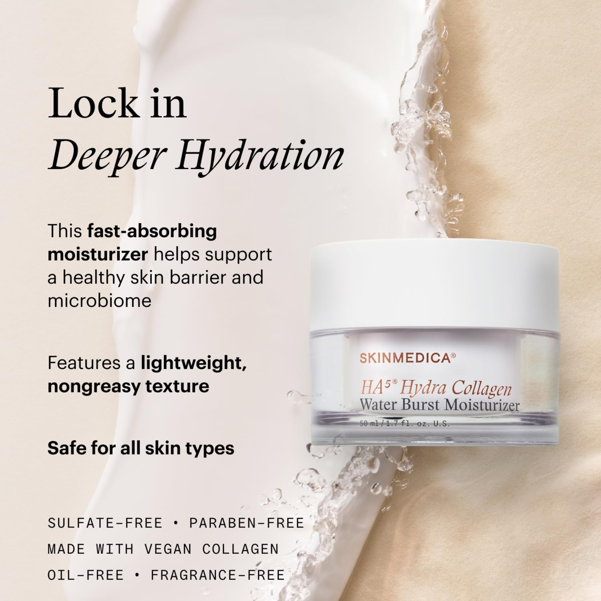 HA⁵® Hydra Collagen Water Burst Moisturizer
