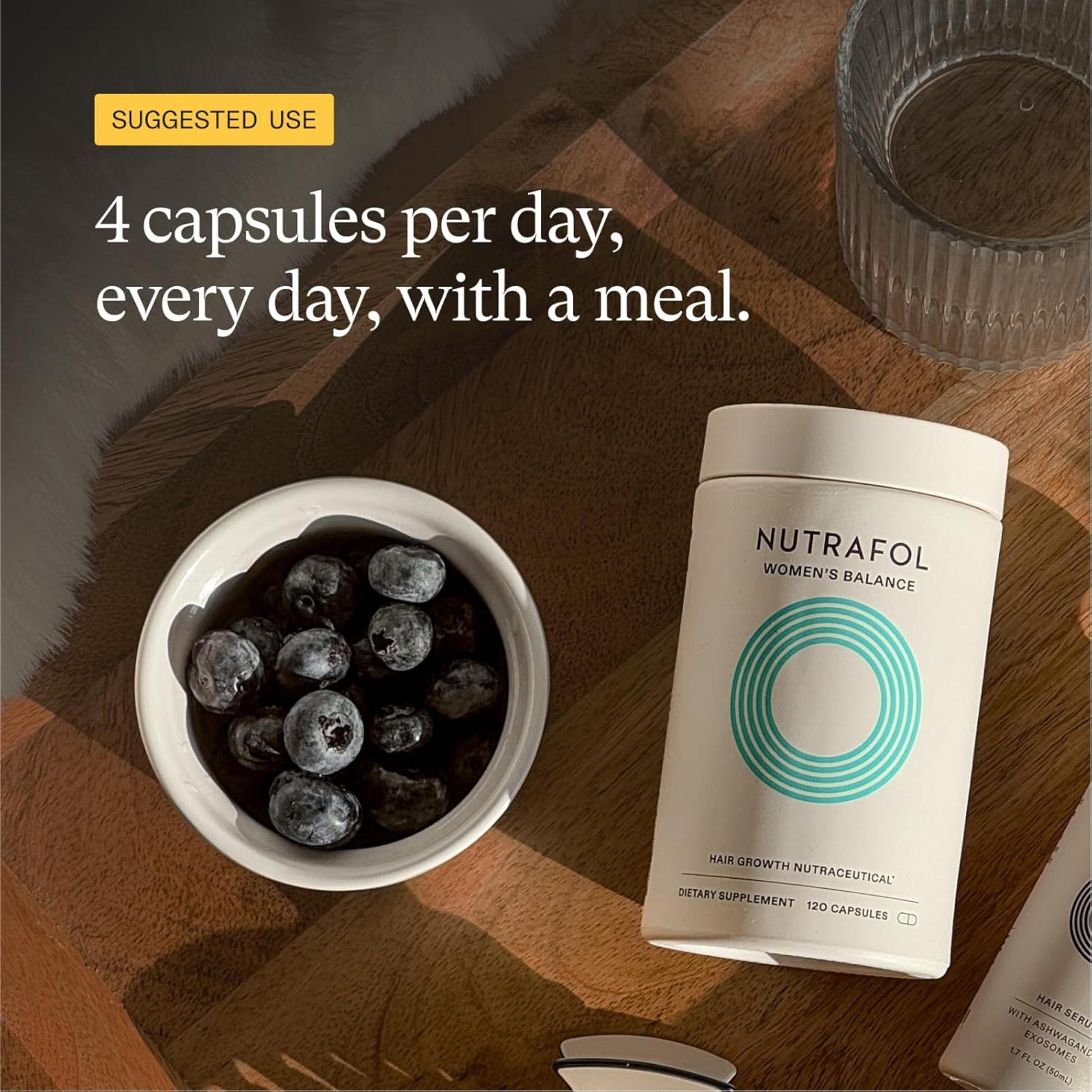 WOMEN'S BALANCE Hair Growth Supplements, 3 MONTH SUPPLY, Ages 45 and Up, Dermatologist Recommended - MariposaSkincare.com