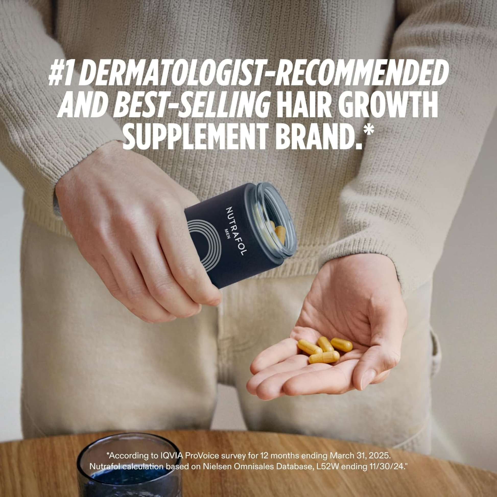 MEN Hair Growth Supplements, Clinically Tested, Dermatologist Recommended - MariposaSkincare.com