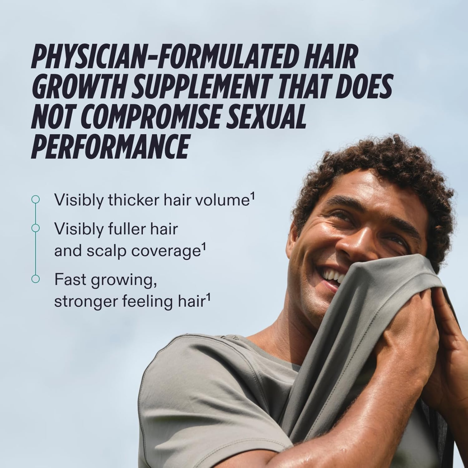 MEN Hair Growth Supplements, Clinically Tested, Dermatologist Recommended - MariposaSkincare.com