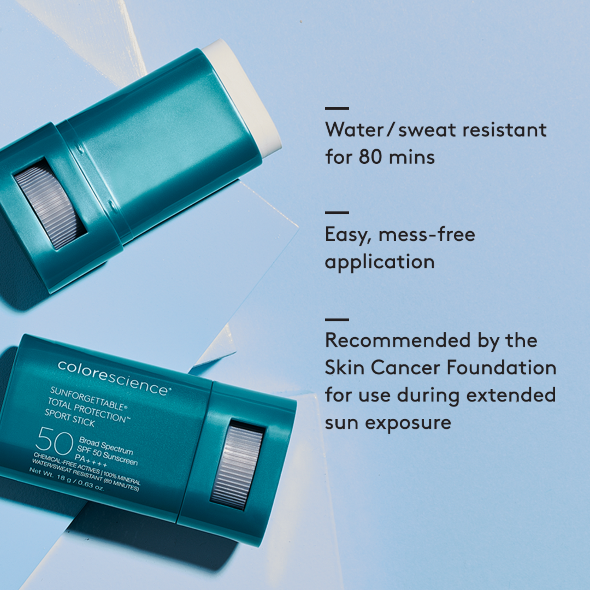 Sunforgettable® Total Protection® Sport Stick SPF 50 - MariposaSkincare.com