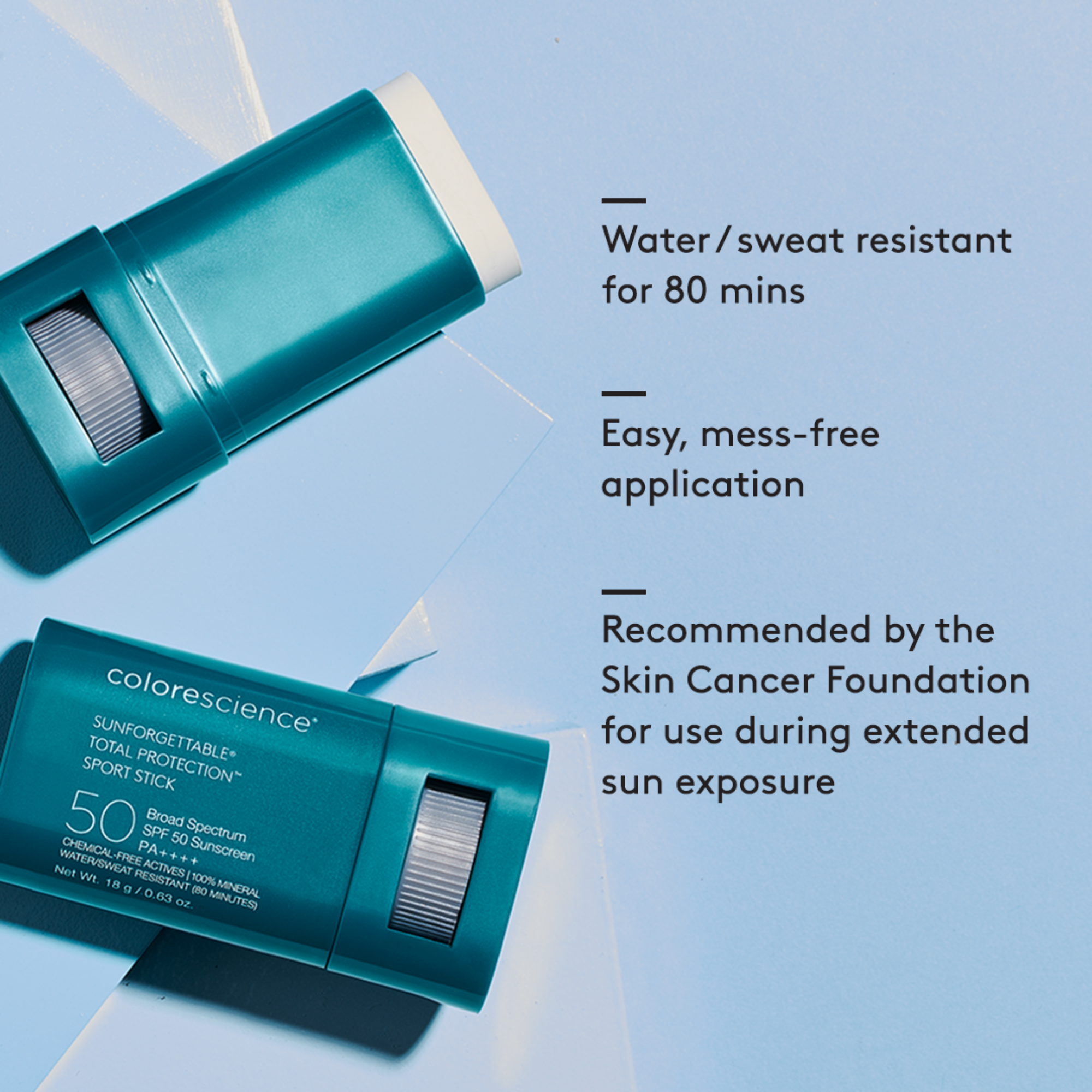 Sunforgettable® Total Protection® Sport Stick SPF 50 - MariposaSkincare.com