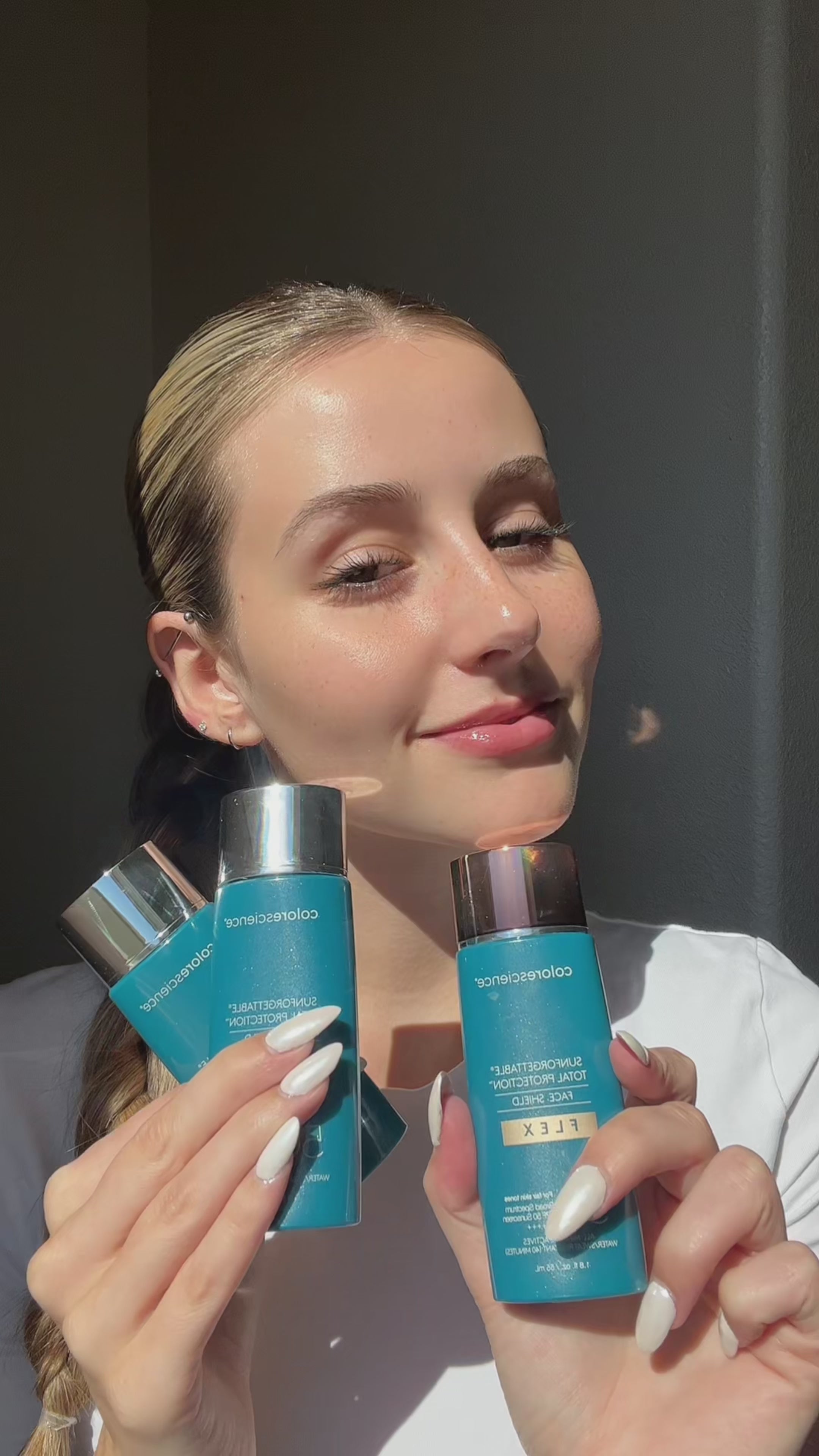 Load video: Sunforgettable® Total Protection® Face Shield Bronze SPF 50